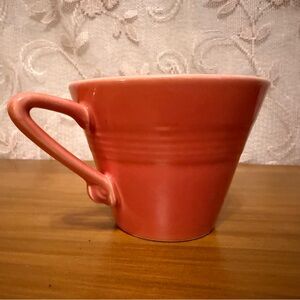 HARLEQUIN Vintage HOMER LAUGHLIN FIESTA TEA CUP 2.75” High Small Orange/Peachy